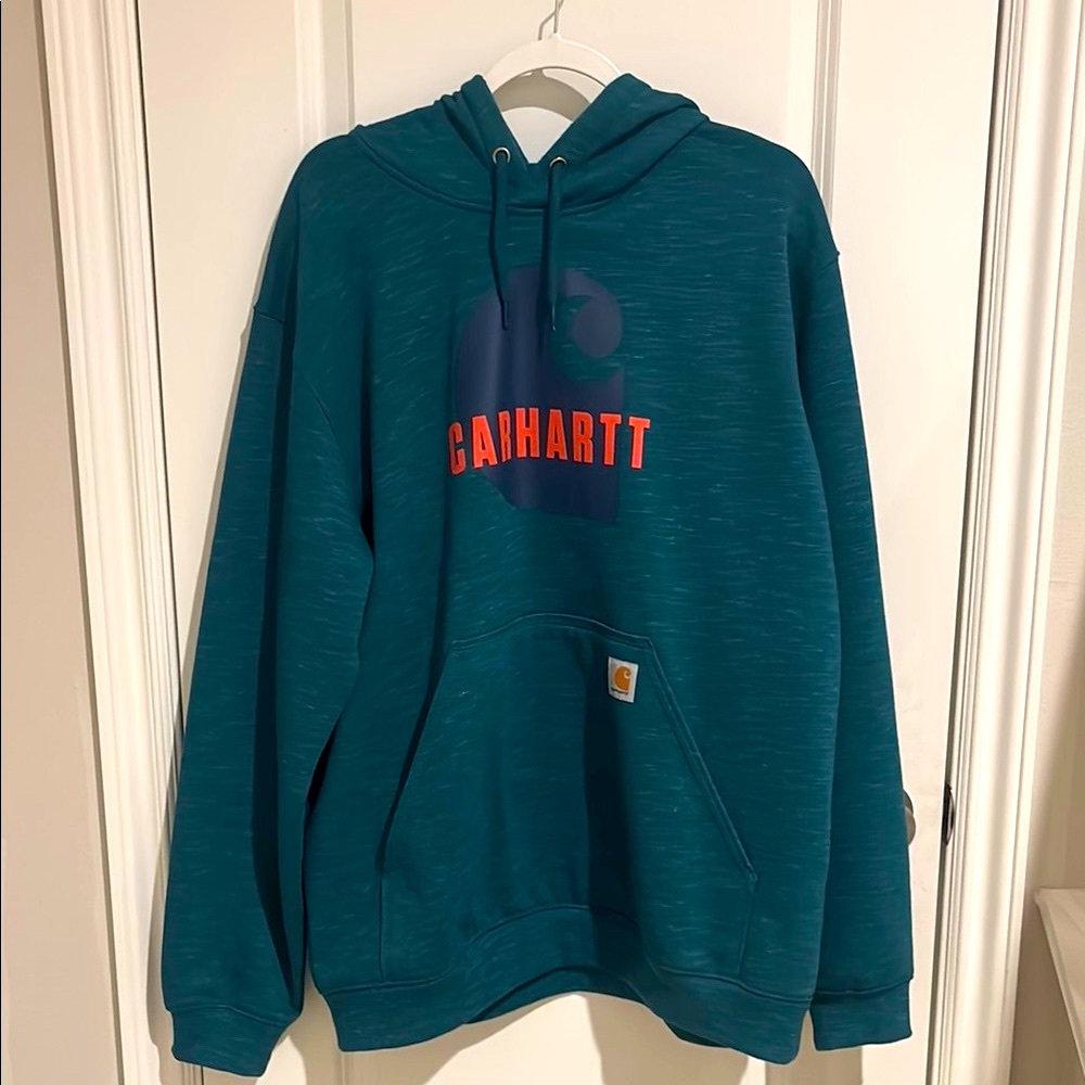Carhartt teal Men's Hoodie NWOT